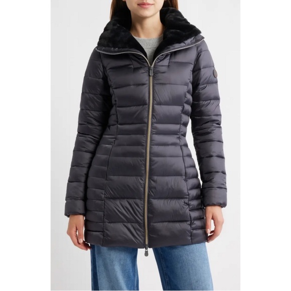 SAVE THE DUCK Jackets & Blazers - SAVE THE DUCK Black Puffer Coat